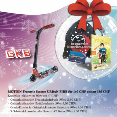MOTION Freestyle Scooter URBAN FIRE für 140 CHF anstatt 180 CHF